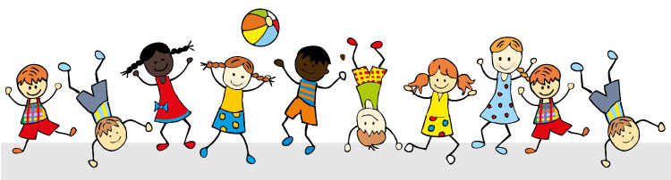 Children Playing Illustration